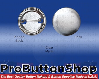 2000 pcs 1-1/4" inch 1.25 Tecre Complete Pinback Button Badge Machine Parts Set for Button Maker Machines