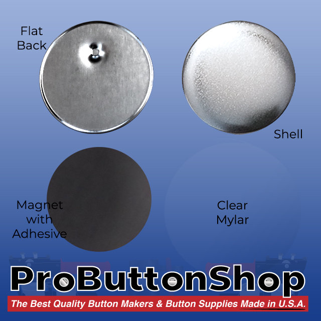 3 Inch Magnet Button Parts With Adhesive for Button Maker Machines 100  Parts 