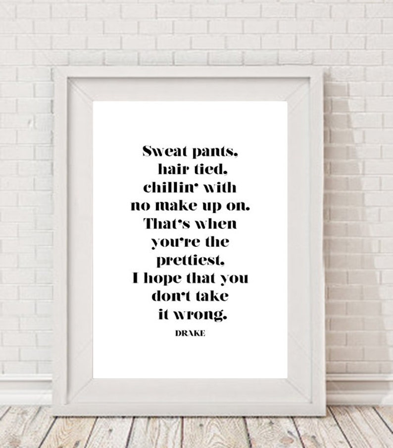 A4 Typography Lyrics Poster printable decor hip hop Best | Etsy