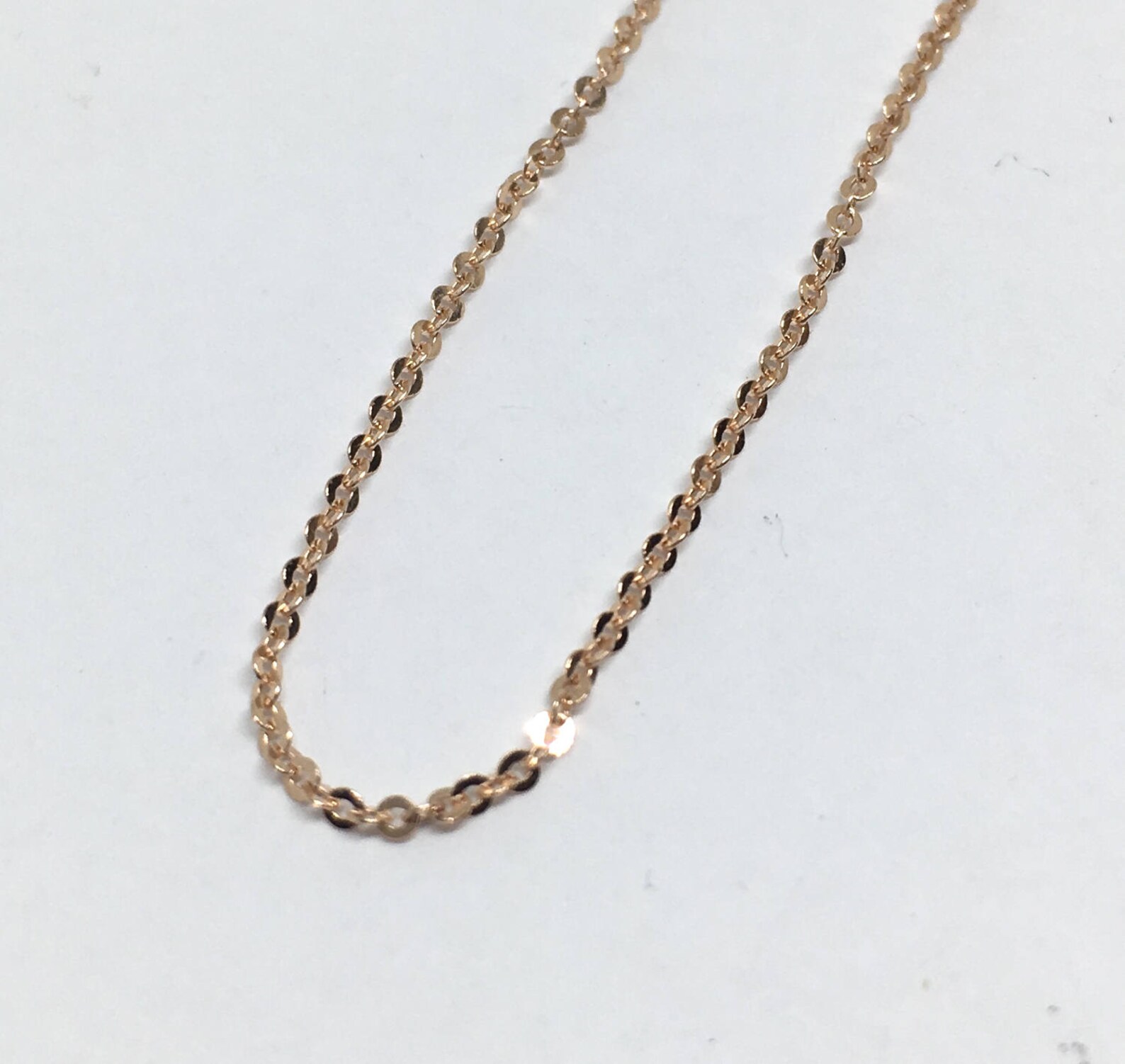 Rose gold chain 16 inch Clearance