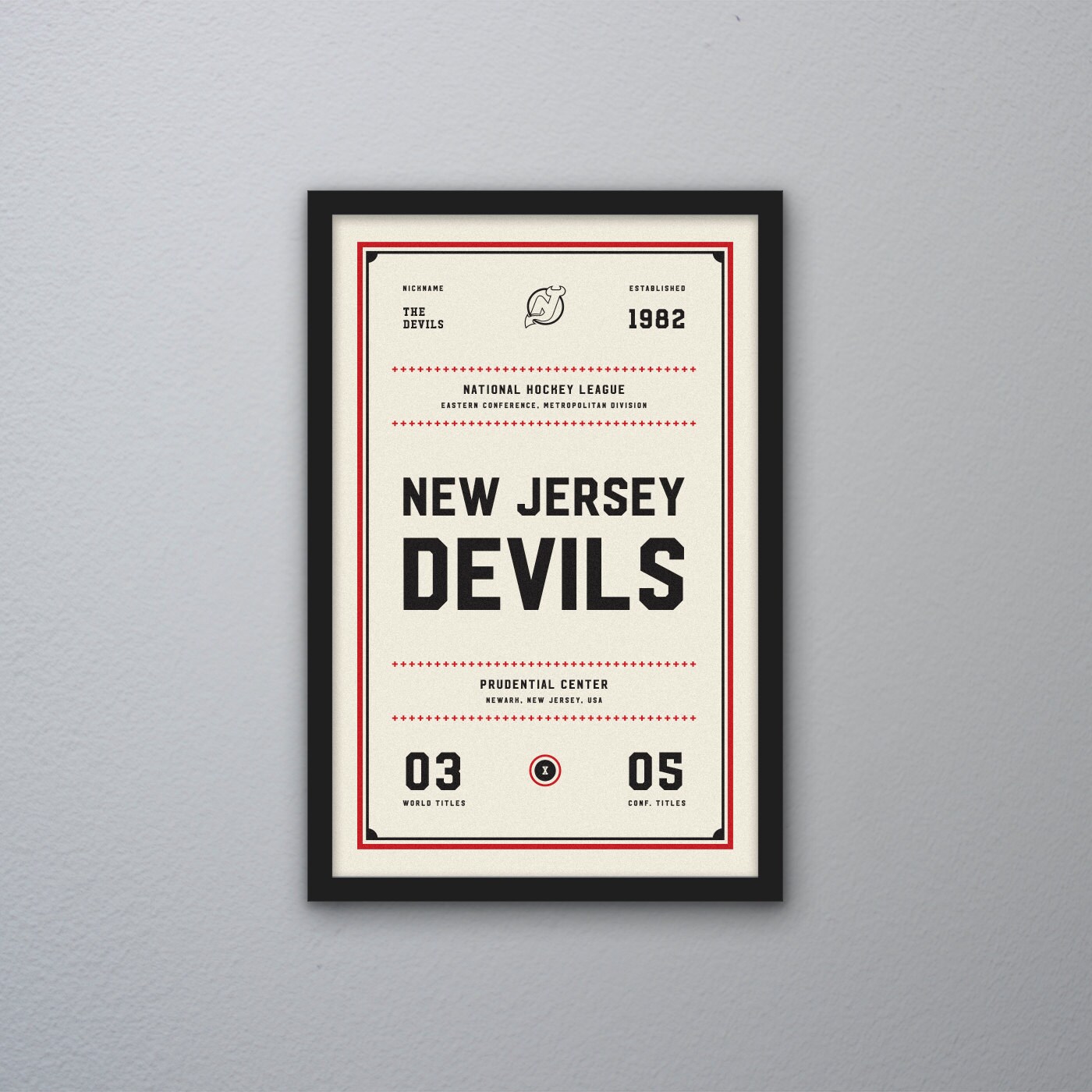 New Jersey Devils Ticket Print Etsy Israel