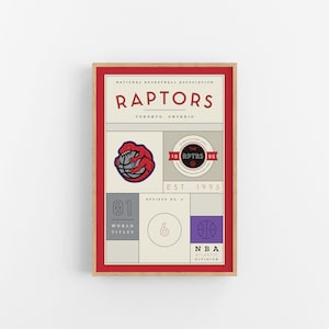 Toronto Raptors Stats Print | Wall Art | Vintage Poster | Raptors Basketball