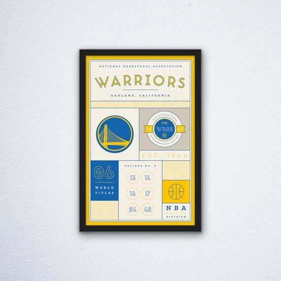Golden State Warriors Stats Print Etsy