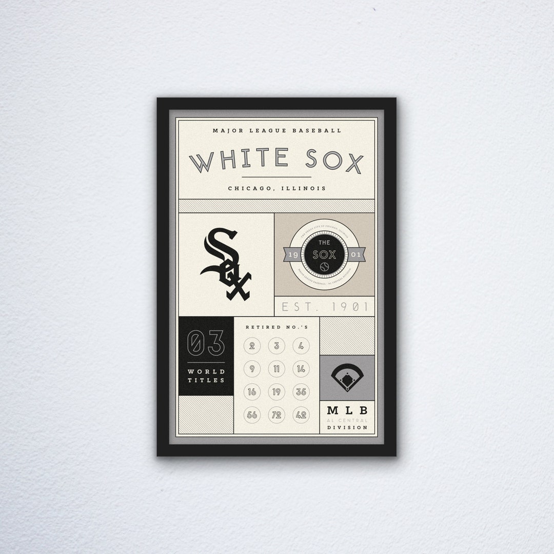 Chicago White Sox Stats Print Etsy