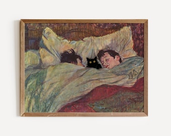 Cat Print Toulouse Lautrec Famous Painting Funny Poster Modern Art Home Decor