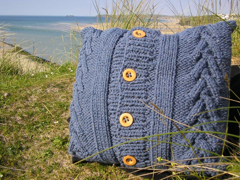 Aran Cushion Knitting Pattern Knitting Patterns