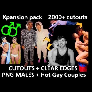 MALE ART + Gay Muskel Paare Totally PNG - 4 Künstler Grafikdesigner-Stil Liebe klare Kanten Hunky schöne Männer Grafiken Ressourcen Paket