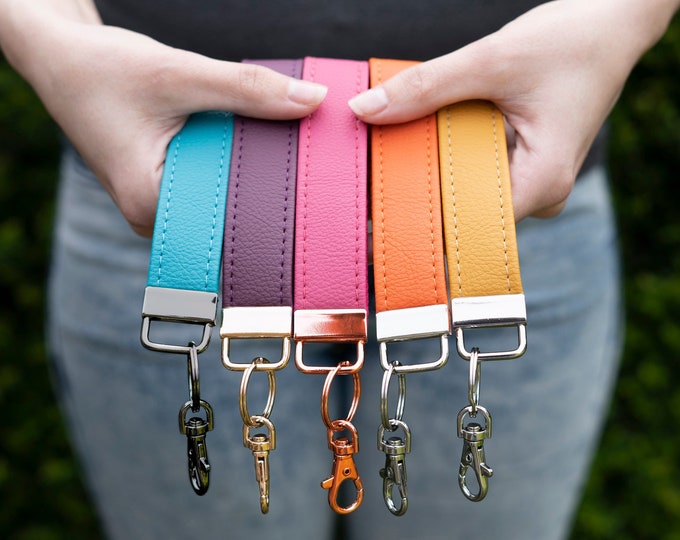 Leather Wristlet Keyring