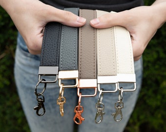 Genuine Leather Wristlet Keyring