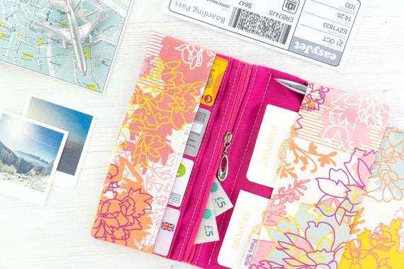 family travel wallet organiser passport holder gifts for etsy family travel organiser
