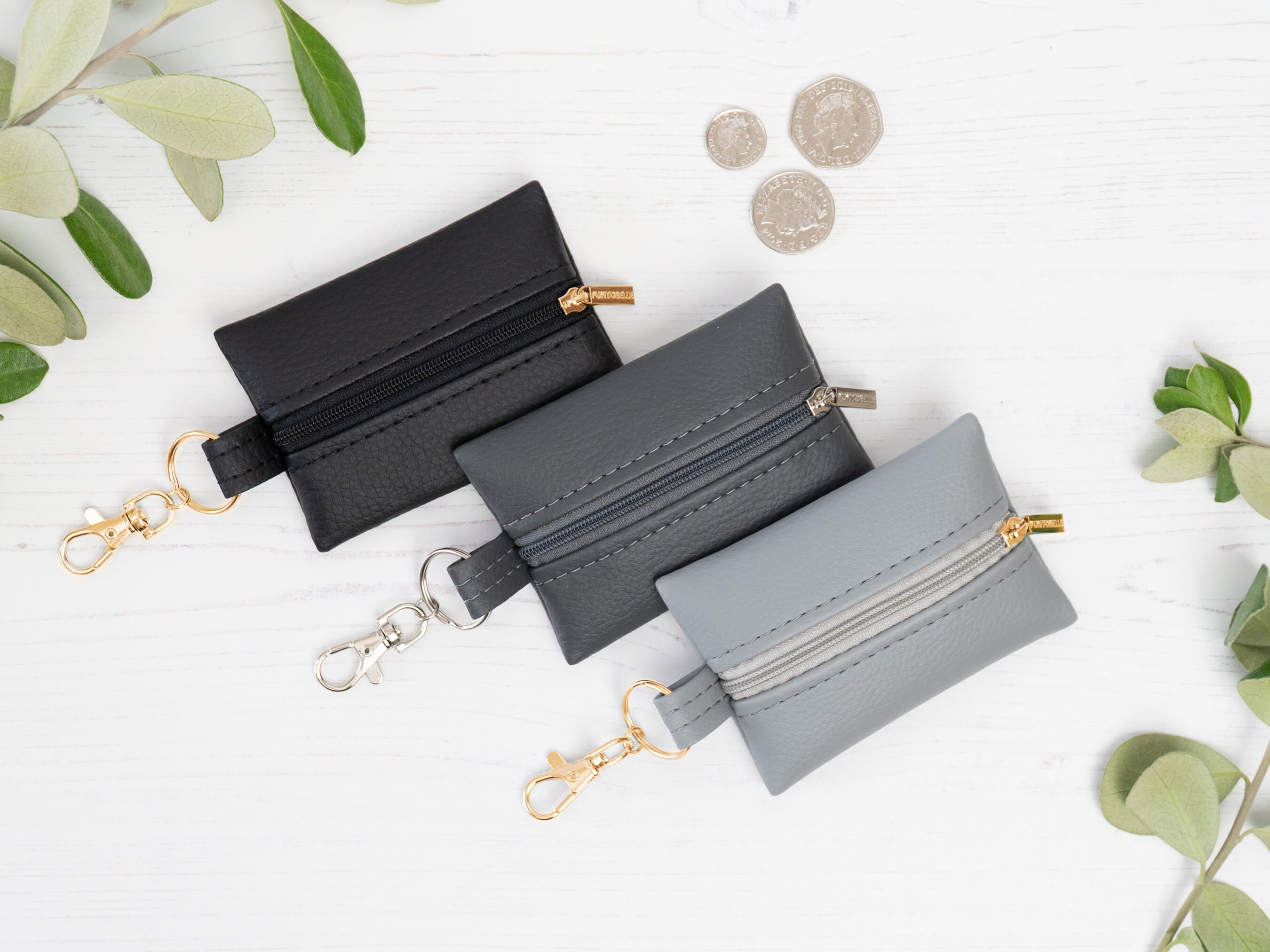 Mini top purse keyring