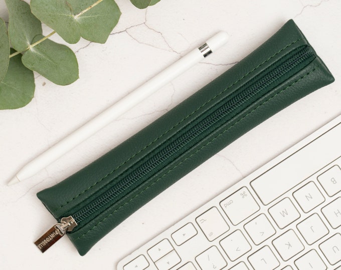 Leather Sleek Pencil Case