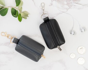 Vegan Leather Earphone Case In 9 Colours