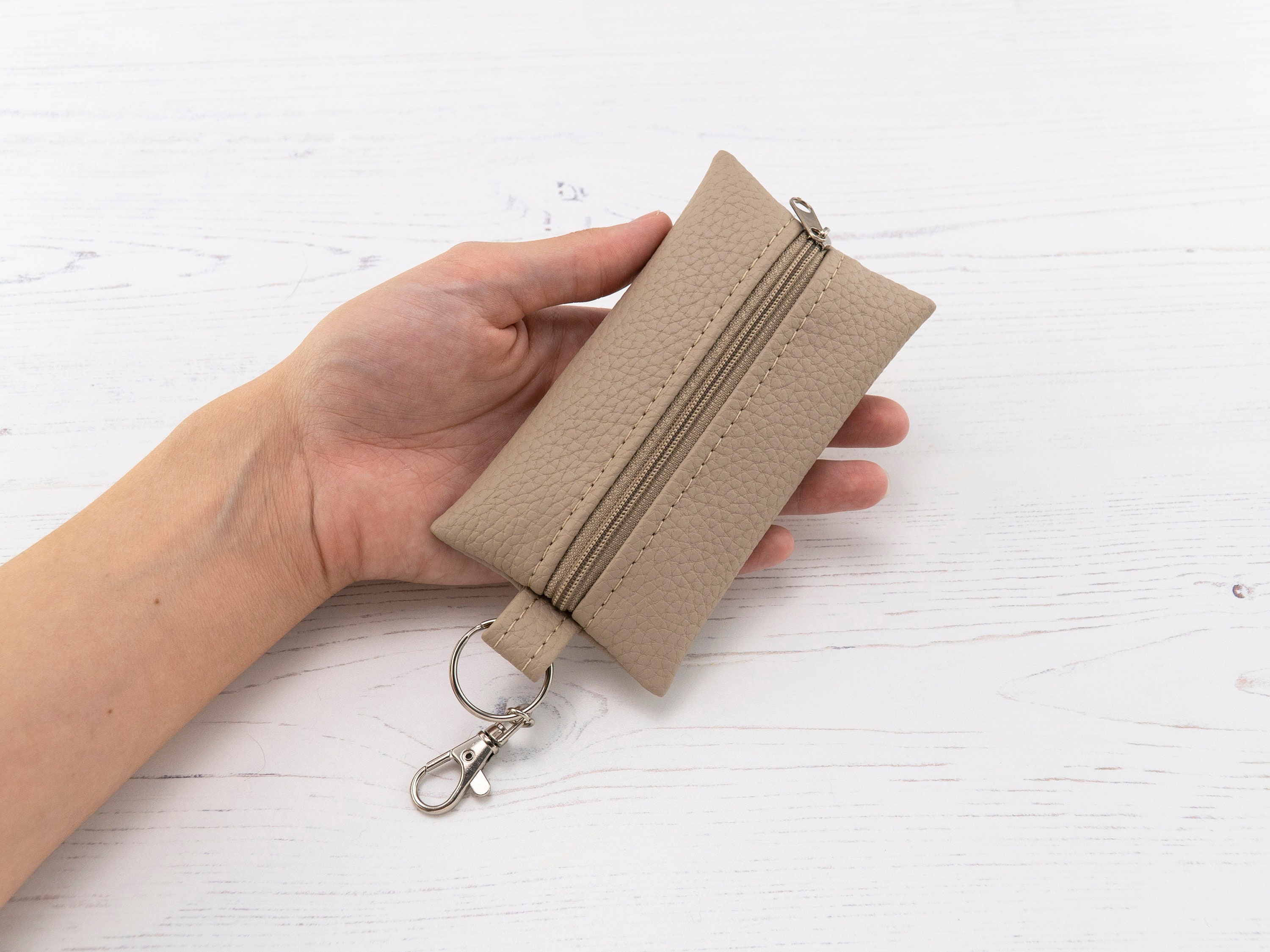 Genuine Leather Pocket Tissue Holder Case With Zip / Tissue Etsy