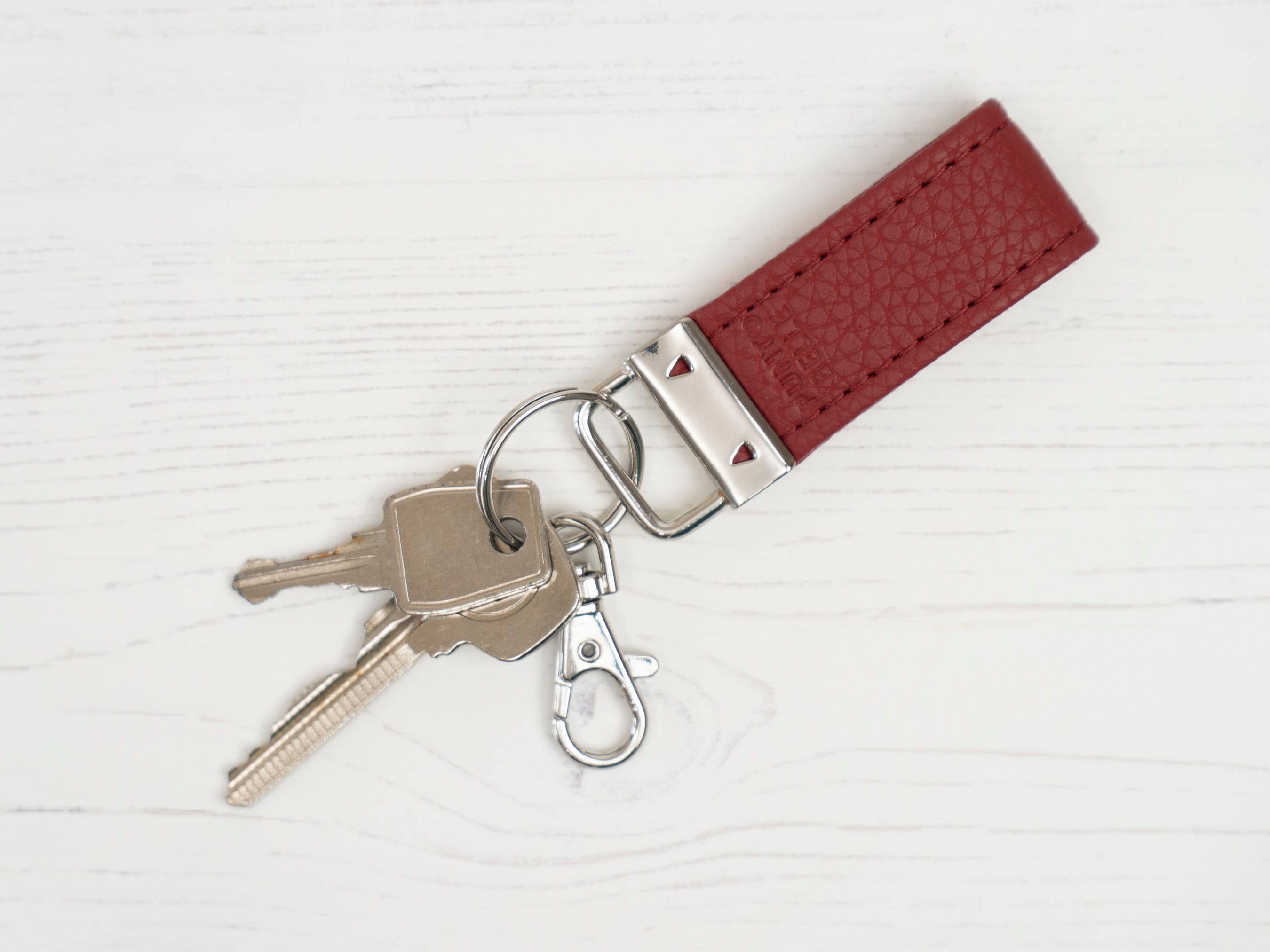 Genuine Leather Mini Keyring fob