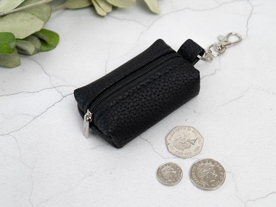 Buy Rough Enough Small Coin Purse Keychain Mini Pouch Coin Holder Keychain  with Key Chain Clip Keyring in Black Cordura, Black, 3 x 2.7 inch, Casual  Online at desertcartINDIA
