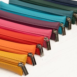 Leather Skinny Pencil Case