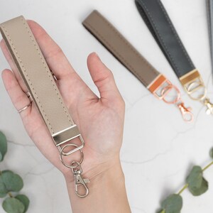Vegan Leder Schlüsselanhänger / Schlüsselband / Schlüsselband / Unisex Geschenk für Lehrer / Veganes Leder Geschenke / ID-Abzeichen