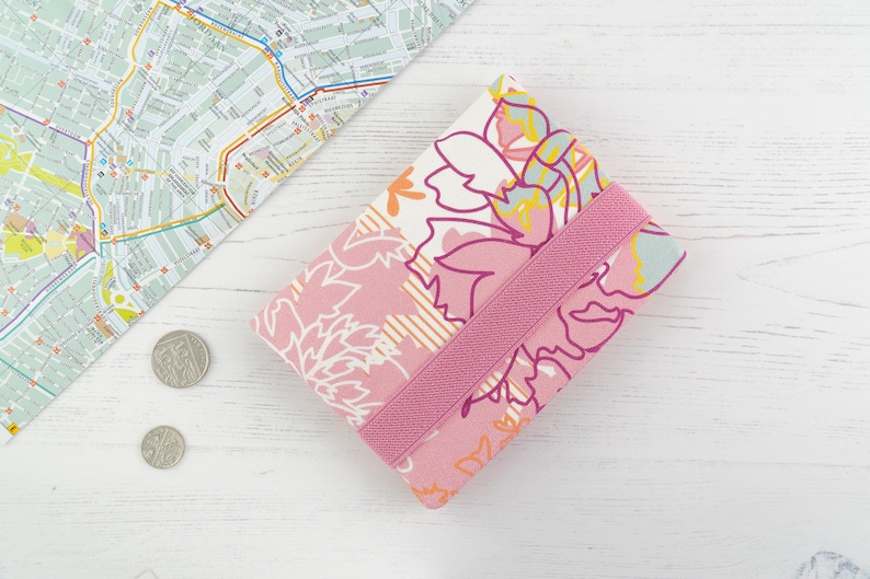 Mini Travel Wallet Travel Organiser Passport Holder Gifts For Travellers And Women Passport Cover In Exclusive Fabric Ice Cream