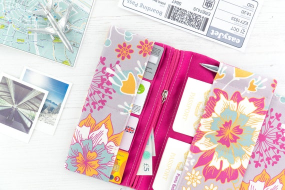 family travel wallet organiser passport holder gifts for etsy family travel organiser