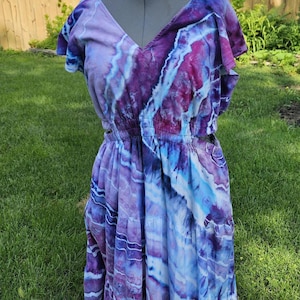 Tie dye dress (XX Large) - Perfect for summer festivals