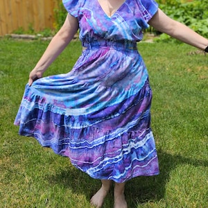 Tie dye dress (Large) - Perfect for summer festivals