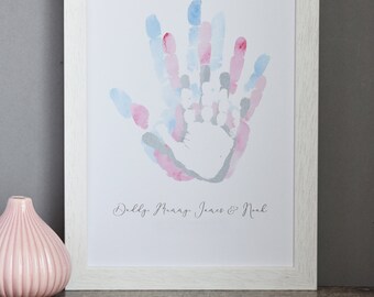Handprint art | Etsy