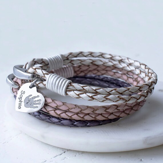 Leather wrap outlet bracelet with charms