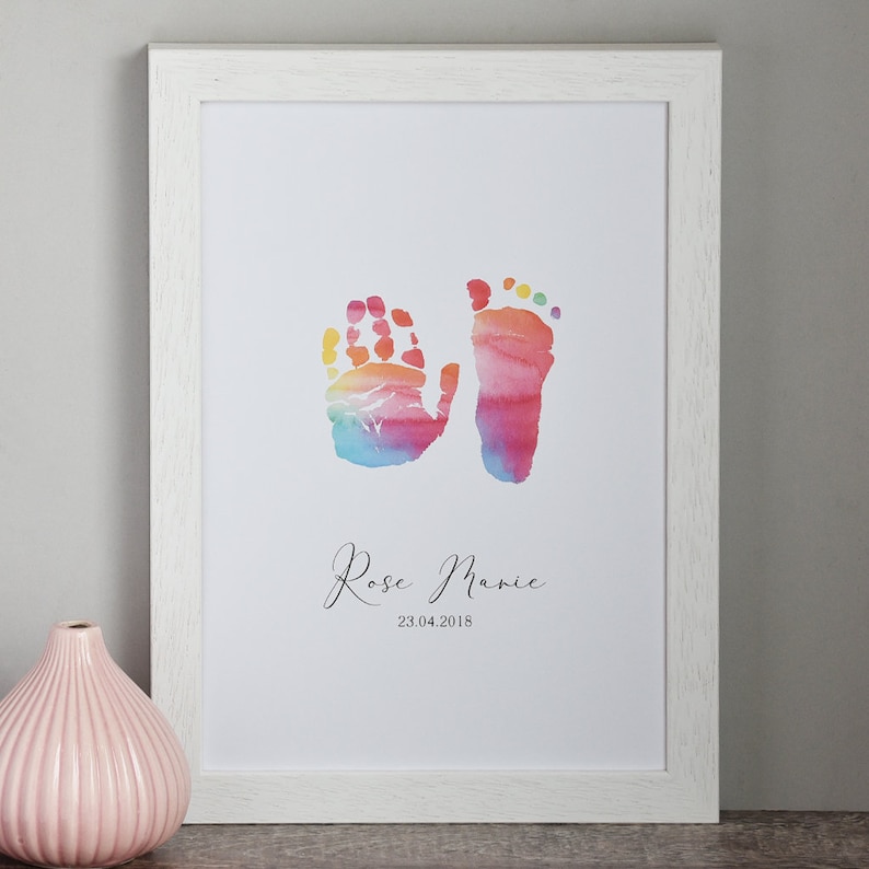 Personalised Baby Hand and Footprint Print New Baby Etsy