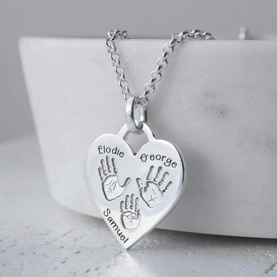 Personalised handprint jewellery deals