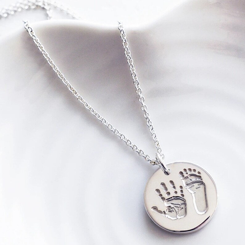 personalised handprint necklace