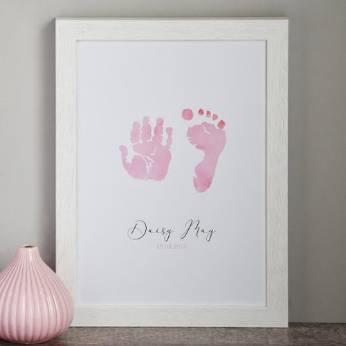 Personalised Baby Hand and Footprint Print New Baby Etsy