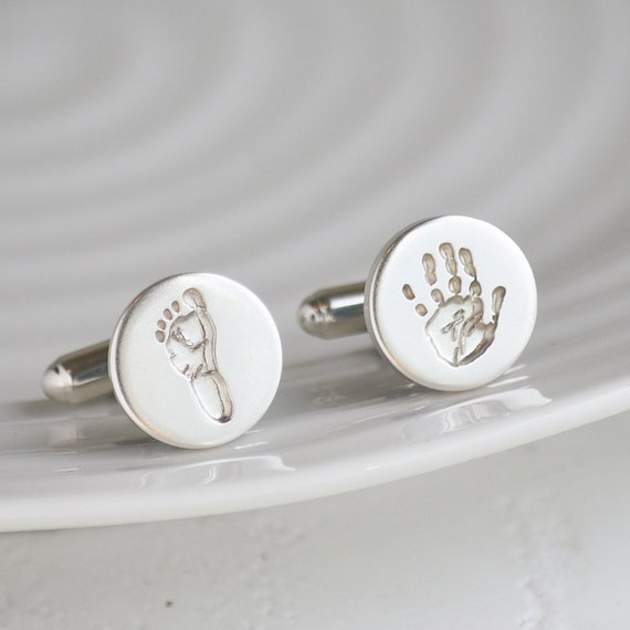 handprint cufflinks