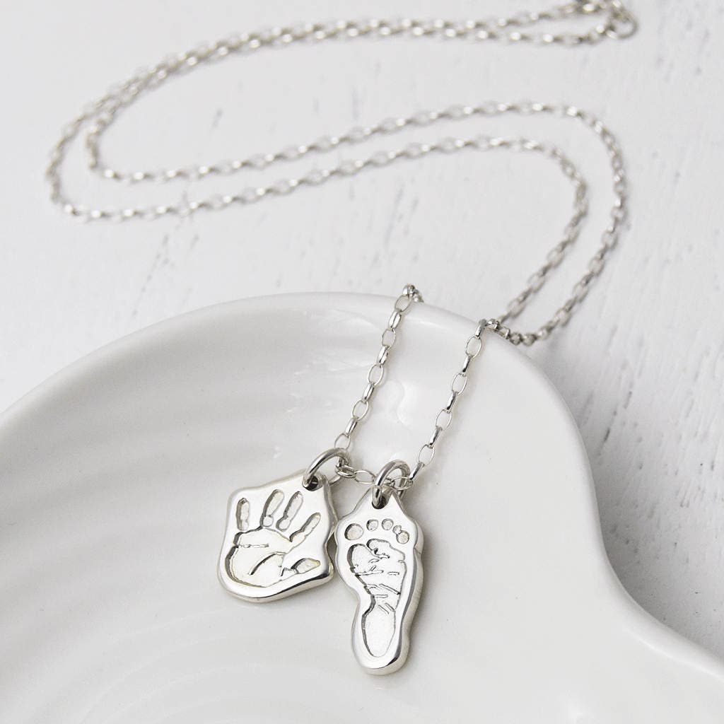 baby hand and footprint jewellery