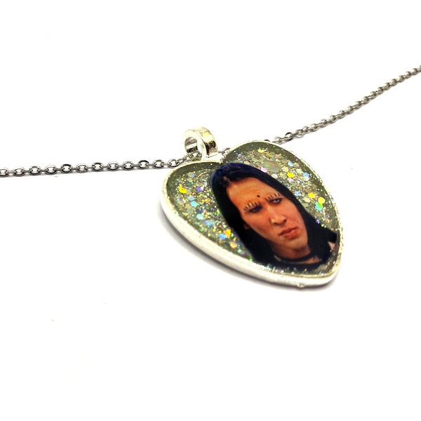 MARILYN MANSON glitter necklace