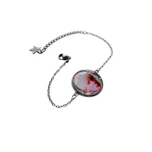 Thom Yorke Handmade Bracelet - Holographic Glitter Background - Gift for Fans