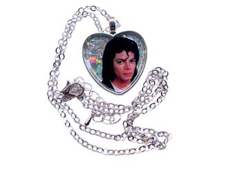 Michael Jackson Inspired Pendant Necklace – Stainless Steel, Unbranded, New Without Tags