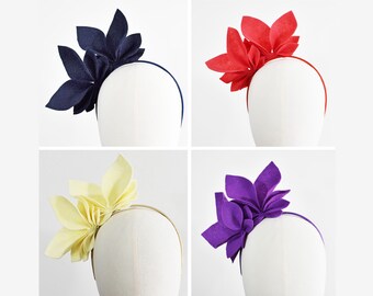 Fascinator Abigail Felt Side Crown Races Headpiece Horse racing Headband: Edition #1 - Choose Colour