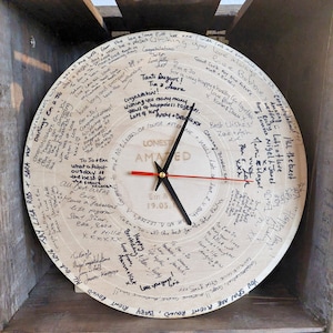 Personalised Wedding Guest Book Alternative First Dance Song engraved LP record