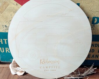 Personalised Caravan Camping Glamping Sign Guestbook for all occasions