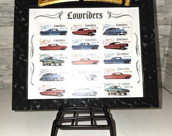 3D Printed Lowriders Forever Stamp Frame Display – Collectible Sheet Holder