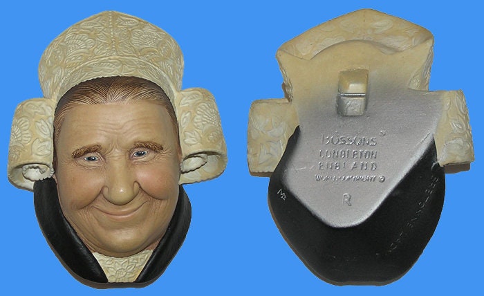 Vintage Bossons Bosson Head Bretonne Lady Rare Pristine