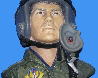 Vintage Bossons Bossons Head Good Condition DESERT STORM PILOT Made By W H Bossons Ltd Company England # 361D