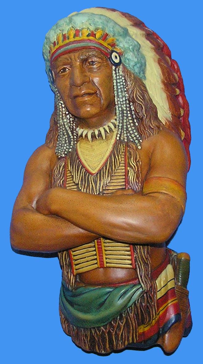 Indian Chief Figurine - Etsy