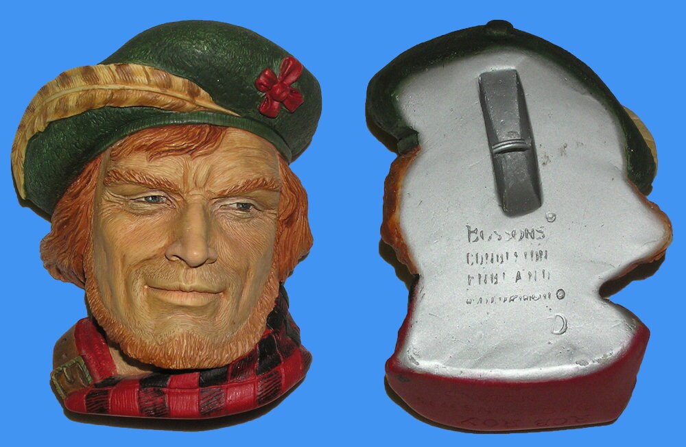 イギリス製ビンテージbosson heads Vintage Bossons Head Chalkware the BOSUN 1984 Legend