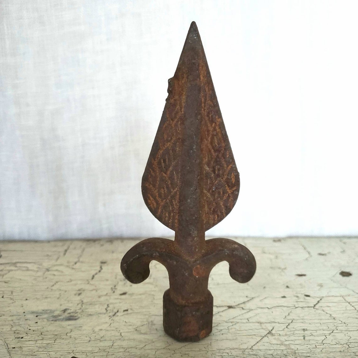 Rusty Iron Antique Finial Fence Post Topper for Decor or Craft Etsy