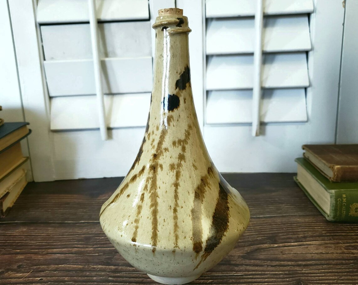 Vintage Nooksack Native Made Bottle Studio Art Pottery Pacific Etsy