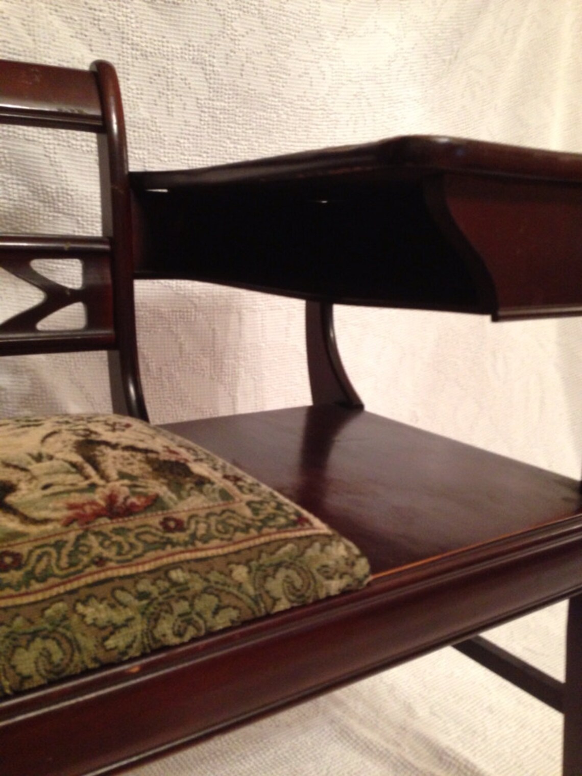 Antique Telephone Table with Seat or Gossip Bench Etsy
