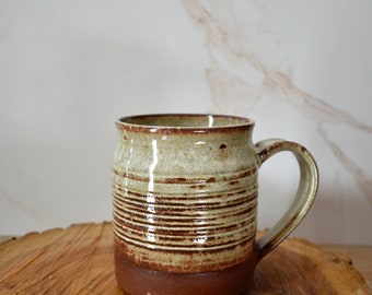 Rustic Ribbed Mason Mug, Mason Jar Coffee Mug, Rustic Home