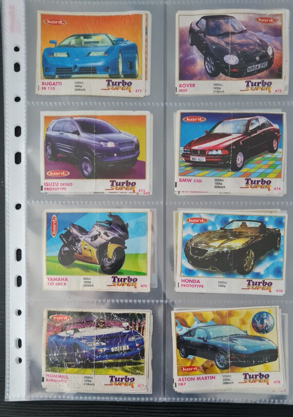 Turbo Super 471-540. Chewing / Bubble Gum Wrappers. Full Set 70